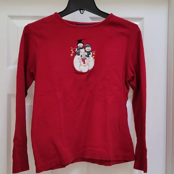 Snowman Embellished Top - Picture 1 of 2